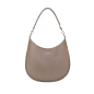 Preview: Hobo Bag Schultertasche aus Saffiano-Leder Taupe